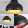 Plafonnier Guayo Noir, 1 lumière