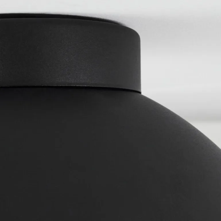 Plafonnier Guayo Noir, 1 lumière