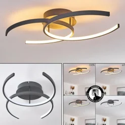 Plafonnier Guinea LED Anthracite, 2 lumières