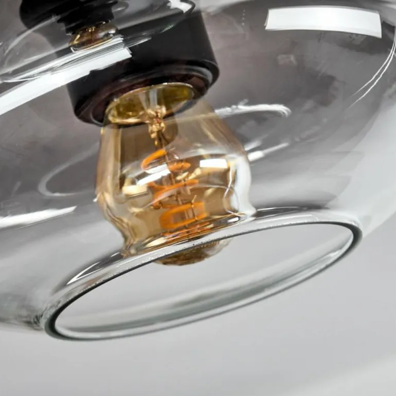 Plafonnier Haikala Clair, Fumé, 3 lumières
