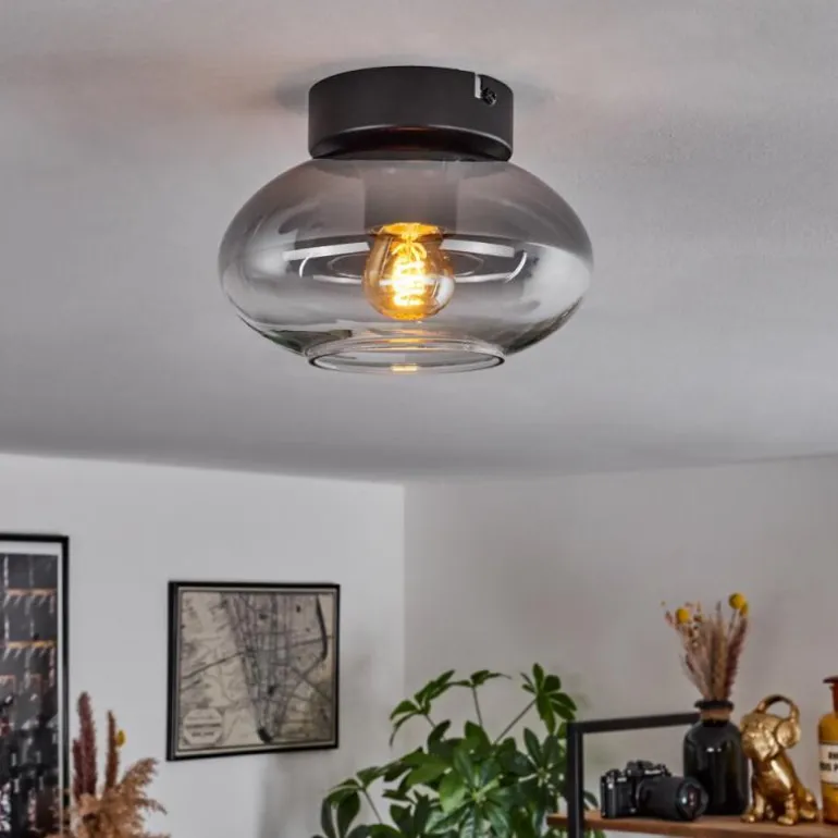 Plafonnier Haikala Clair, Fumé, 1 lumière