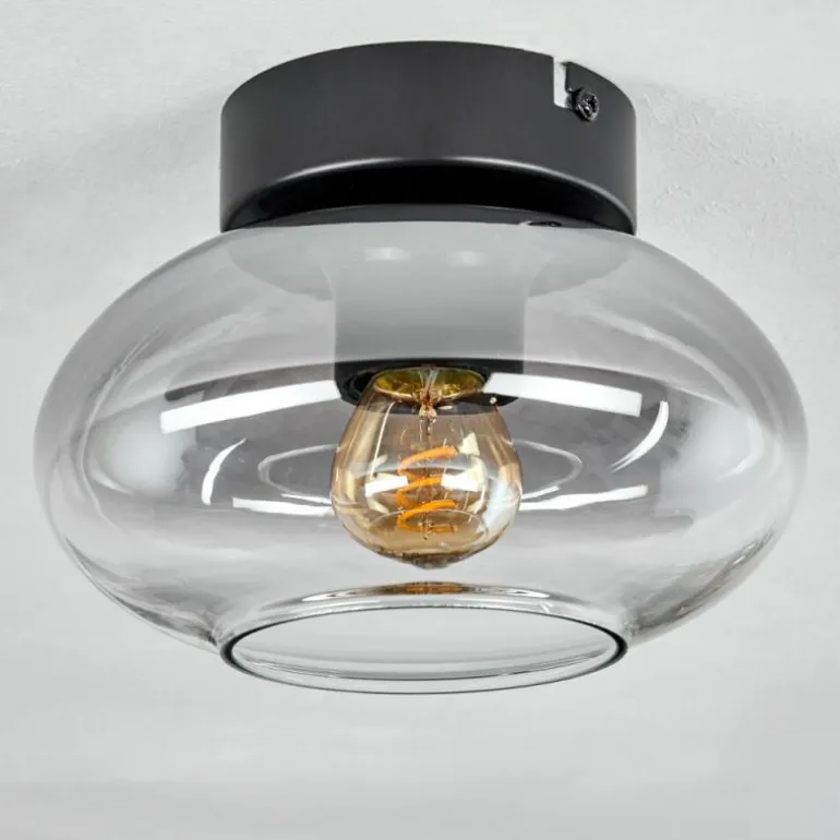 Plafonnier Haikala Clair, Fumé, 1 lumière