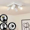 Plafonnier Hakamken Blanc, 4 lumières
