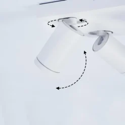 Plafonnier Hakamken Blanc, 4 lumières