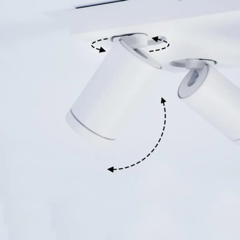 Plafonnier Hakamken Blanc, 4 lumières