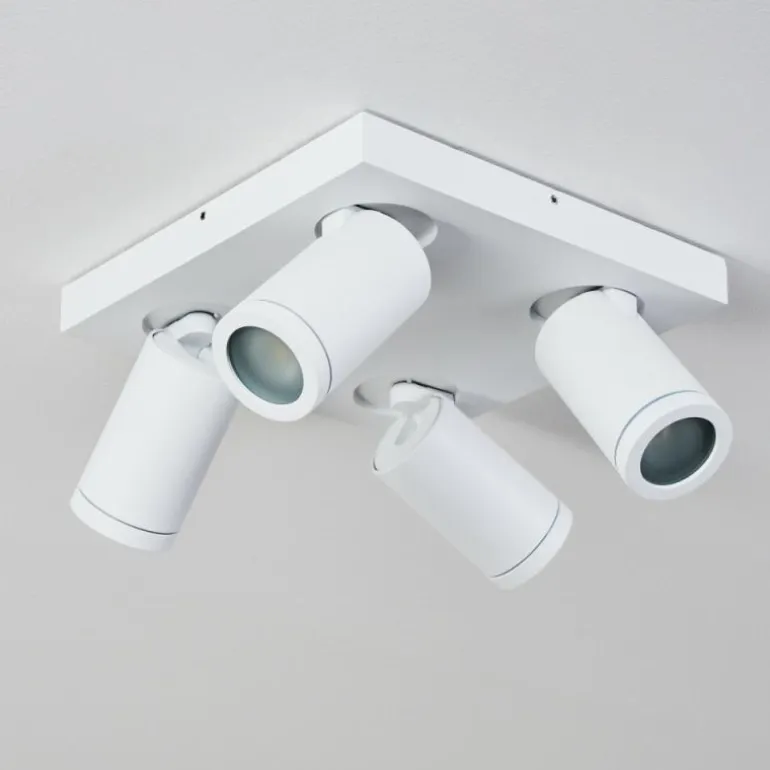 Plafonnier Hakamken Blanc, 4 lumières