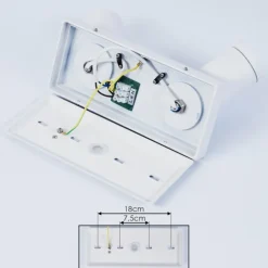 Plafonnier Hakamken Blanc, 2 lumières