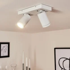 Plafonnier Hakamken Blanc, 2 lumières