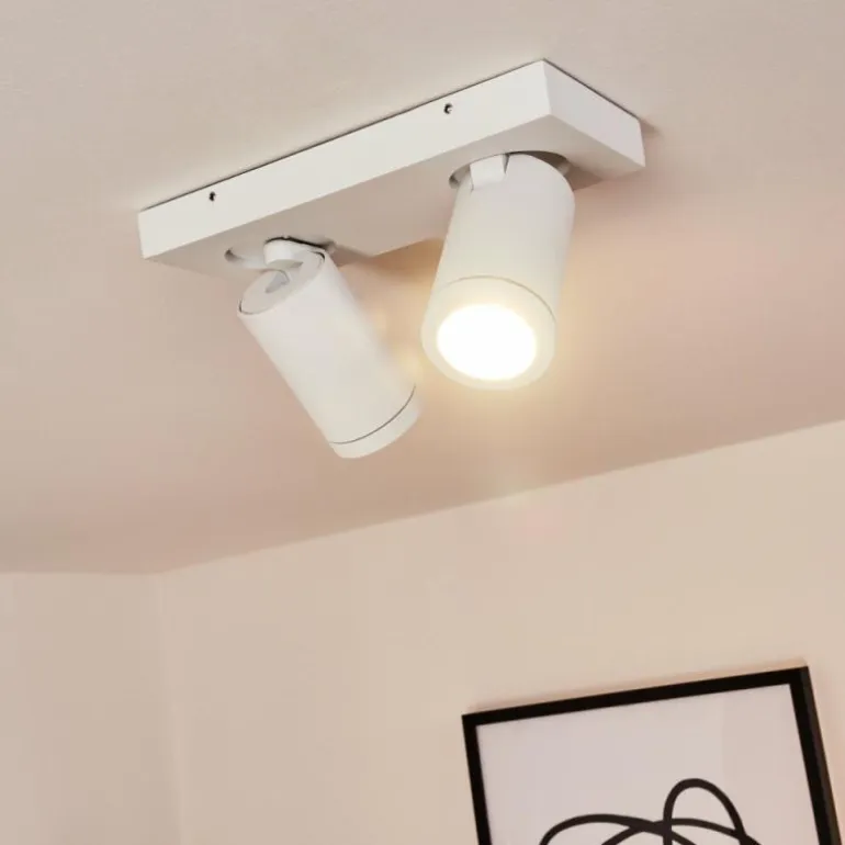 Plafonnier Hakamken Blanc, 2 lumières