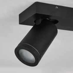 Plafonnier Hakamken LED Noir, 2 lumières