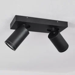 Plafonnier Hakamken LED Noir, 2 lumières