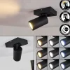 Plafonnier Hakamken Noir, 1 lumière