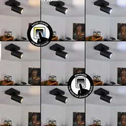 Plafonnier Hakamken Noir, 1 lumière