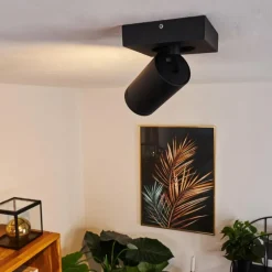 Plafonnier Hakamken Noir, 1 lumière