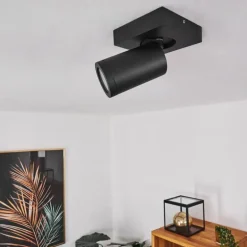 Plafonnier Hakamken Noir, 1 lumière
