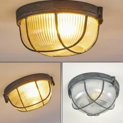 Plafonnier Hanalei Gris, 1 lumière