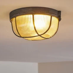 Plafonnier Hanalei Gris, 1 lumière