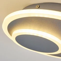 Plafonnier Harea LED Gris, 1 lumière