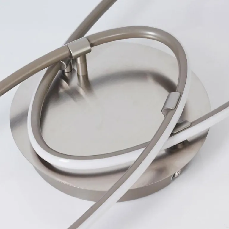 Plafonnier Harpeth LED Nickel mat, 1 lumière