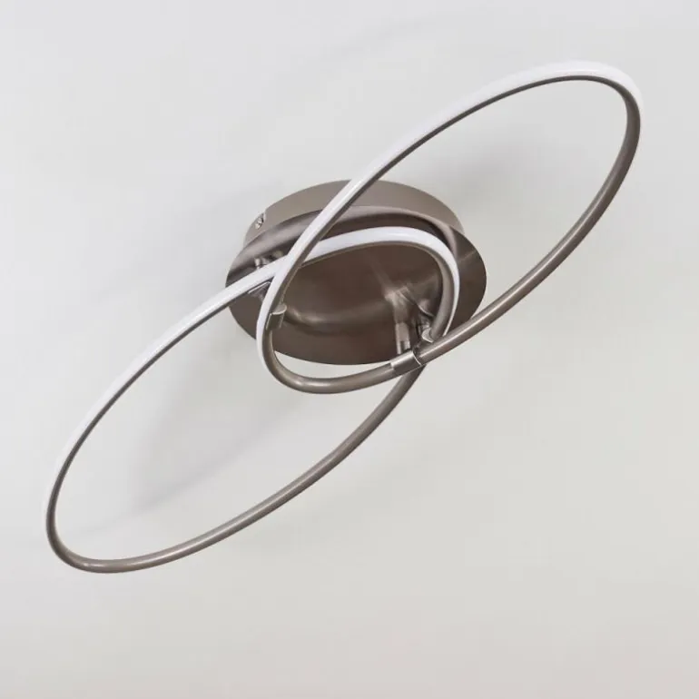 Plafonnier Harpeth LED Nickel mat, 1 lumière