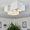 Plafonnier Hatusao Blanc, 5 lumières