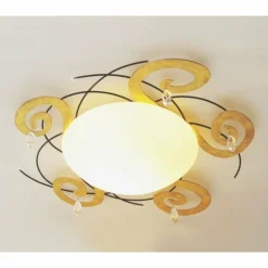 Plafonnier Holländer CASINO Brun doré, 2 lumières