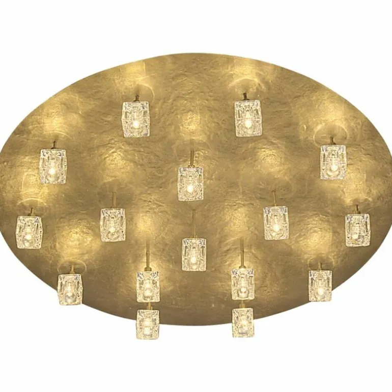 Plafonnier Holländer LUCENTE Or, 16 lumières