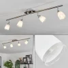 Plafonnier Holualoa LED Nickel mat, 4 lumières