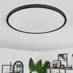 Plafonnier Hooper LED Noir, 1 lumière