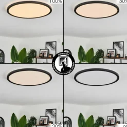 Plafonnier Hooper LED Noir, 1 lumière