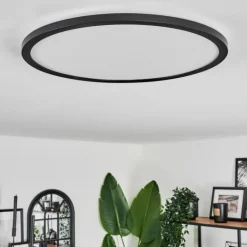 Plafonnier Hooper LED Noir, 1 lumière