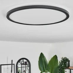 Plafonnier Hooper LED Noir, 1 lumière
