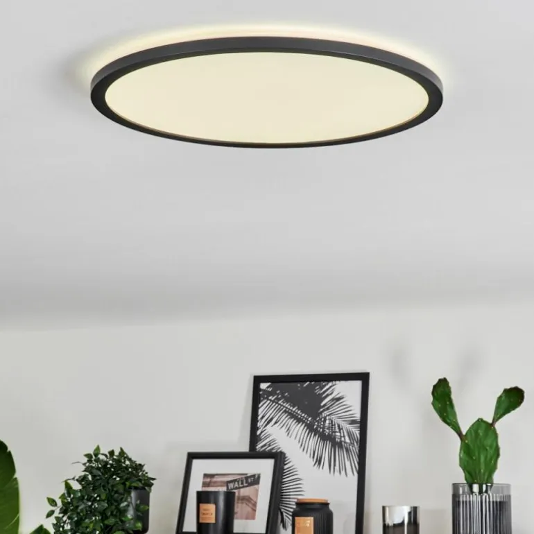 Plafonnier Hooper LED Noir, 1 lumière