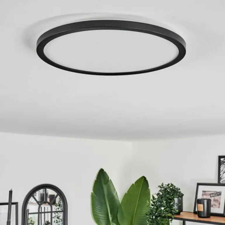 Plafonnier Hooper LED Noir, 1 lumière