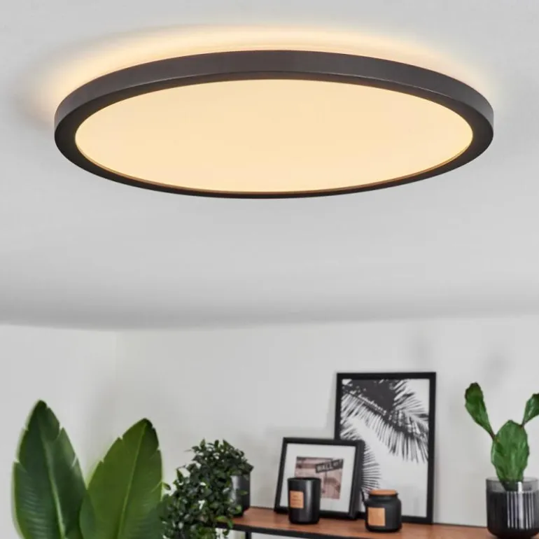 Plafonnier Hooper LED Noir, 1 lumière