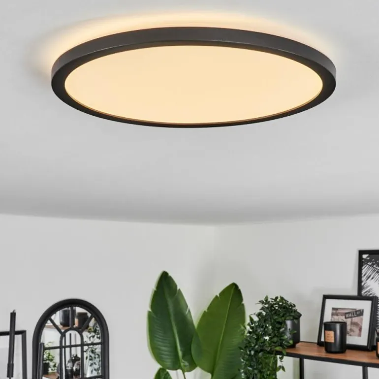 Plafonnier Hooper LED Noir, 1 lumière