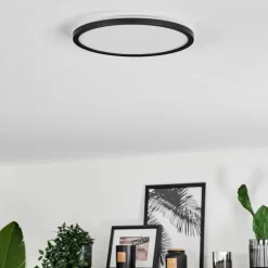 Plafonnier Hooper LED Noir, 1 lumière