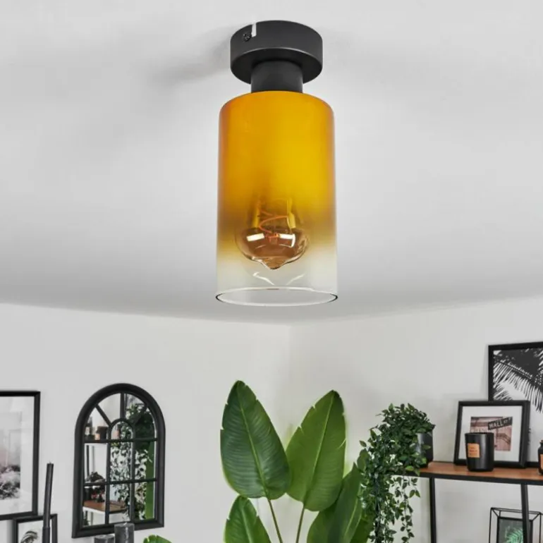 Plafonnier Hunouri Noir, 1 lumière