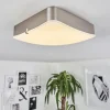 Plafonnier Hutton LED Nickel mat, 1 lumière