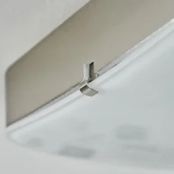 Plafonnier Hutton LED Nickel mat, 1 lumière