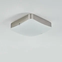 Plafonnier Hutton LED Nickel mat, 1 lumière