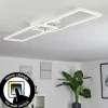 Plafonnier Hyacinthe LED Chrome, Blanc, 1 lumière