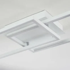Plafonnier Hyacinthe LED Chrome, Blanc, 1 lumière