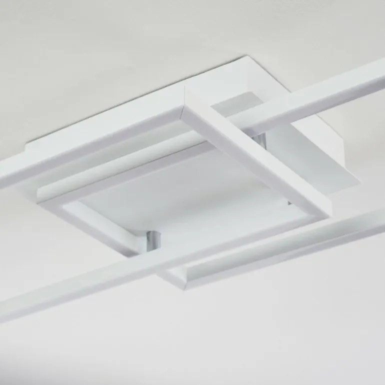 Plafonnier Hyacinthe LED Chrome, Blanc, 1 lumière