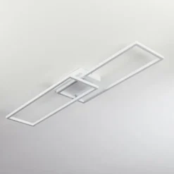 Plafonnier Hyacinthe LED Chrome, Blanc, 1 lumière