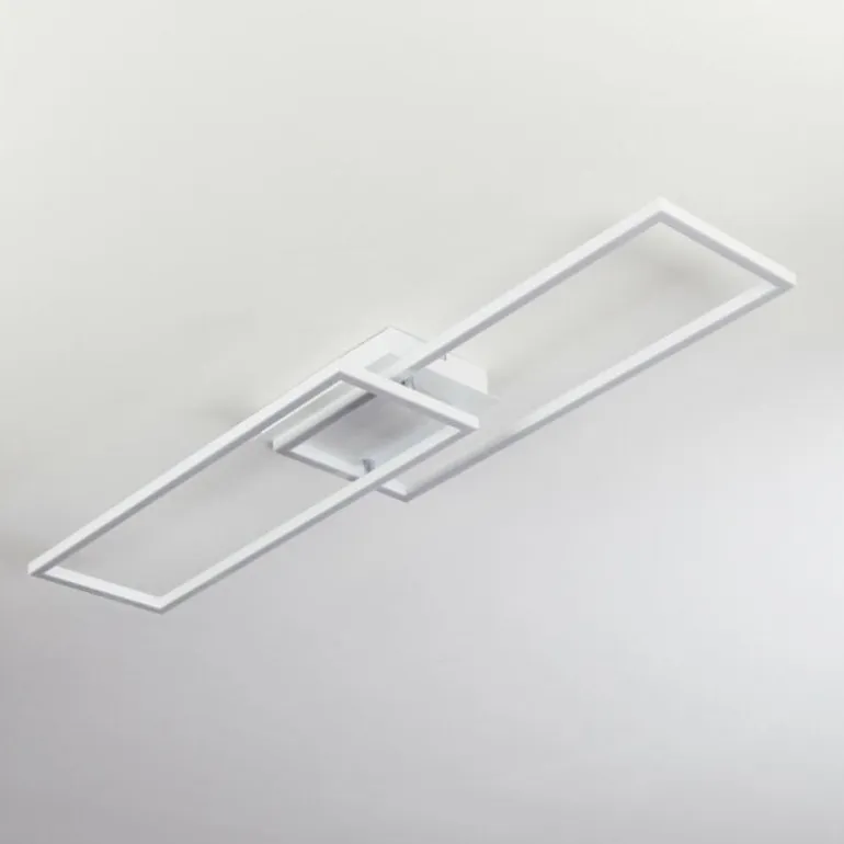 Plafonnier Hyacinthe LED Chrome, Blanc, 1 lumière