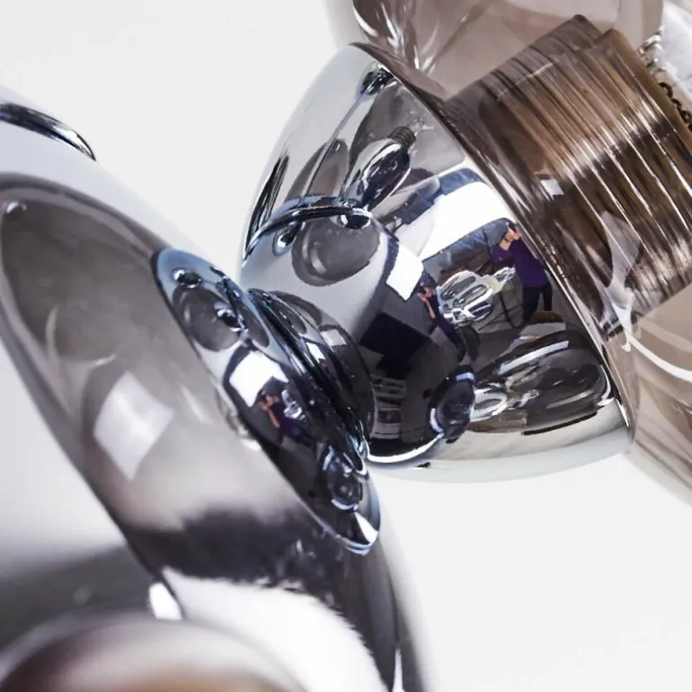 Plafonnier Hyco Chrome, 12 lumières