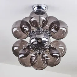 Plafonnier Hyco Chrome, 12 lumières