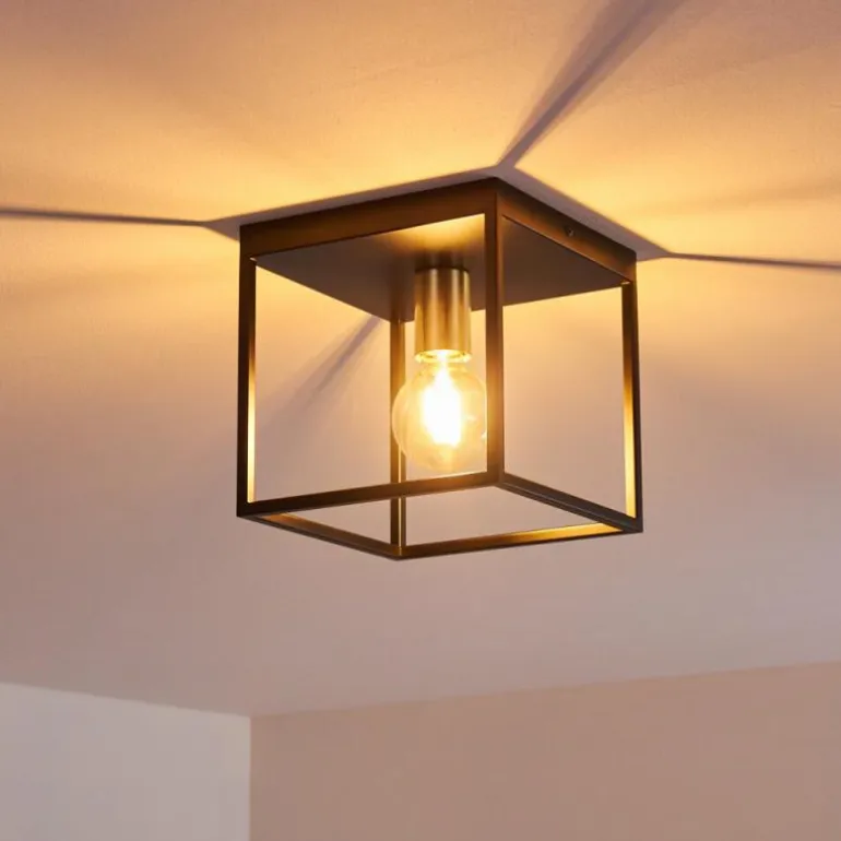 Plafonnier Ibusuki Noir, 1 lumière