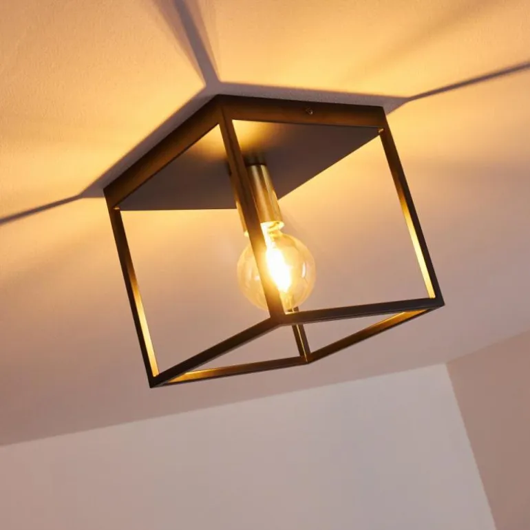 Plafonnier Ibusuki Noir, 1 lumière